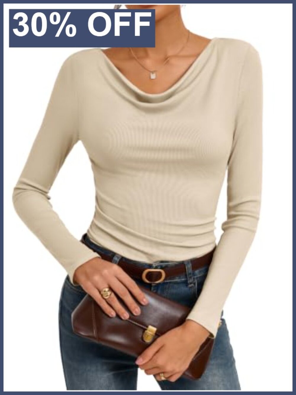 Kate K Neck Long Sleeve Blouse - Elegant Going Out Top